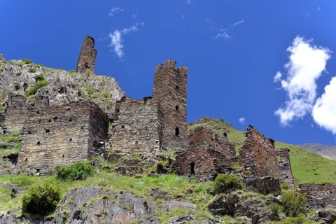 Ruins of the medieval defensive and residential towers