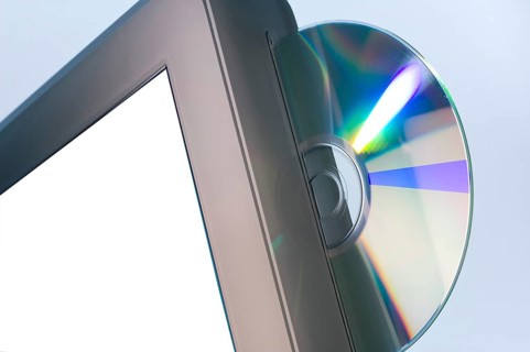 CD in the drive of a computer