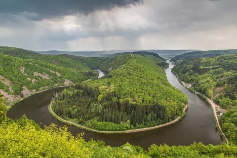Loop of the Saar River near Orscholz