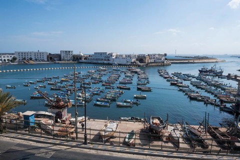 Motorboats in the harbour