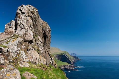 Rocky coast of Mykines