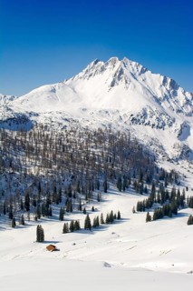 Mondscheinspitze Mountain in winter