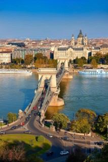 View across the Danube to Pest from the Buda Castle Hill