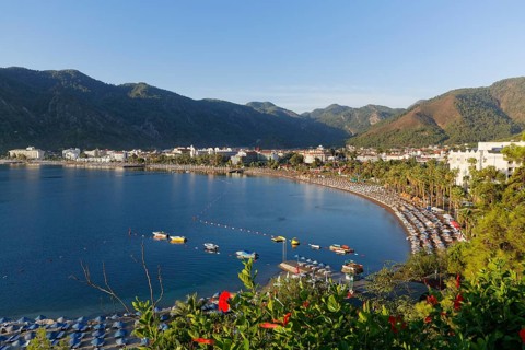 Beach of Icmeler near Marmaris