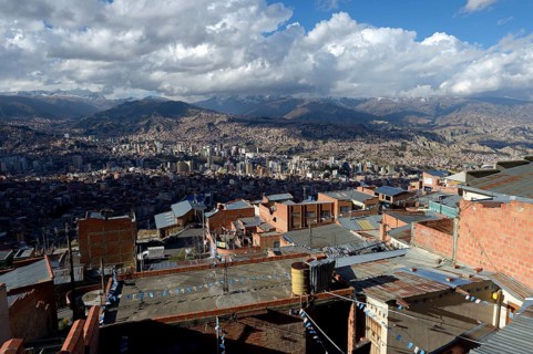 Panoramic view of La Paz