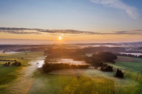 Sunrise at Dietramszell