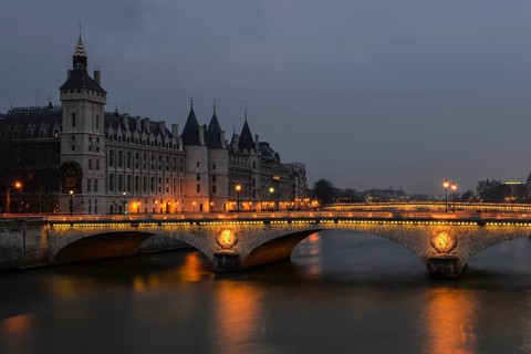 La Conciergerie at dusk