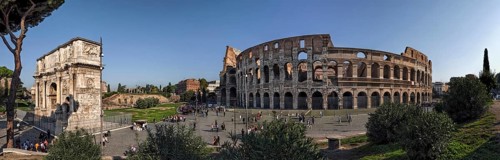 Colosseum and Arch of Constantine