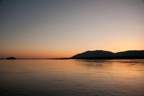Evening mood at the Zambezi river