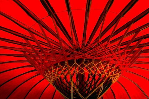 Red parasol