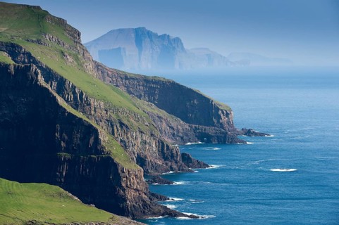 Rocky coast of Mykines