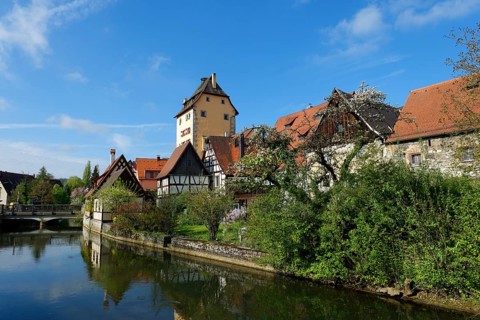 Wassertor Gate on the Pegnitz River