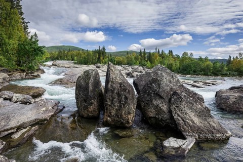 Rapids of the Kamajokk River