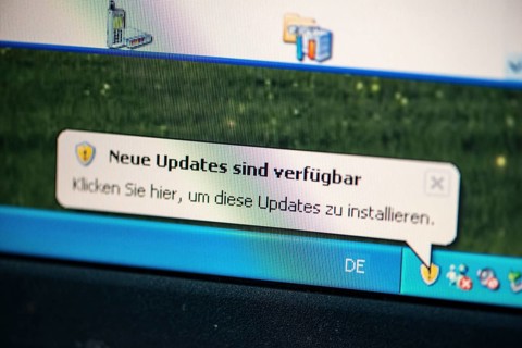 Message on desktop