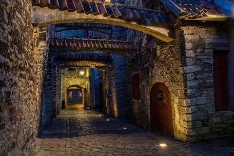 St. Catherine's Passage at night