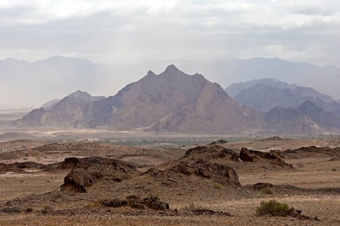 Lunar landscape with no vegetation in the Richtersveld National Park