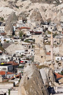 View of the town of Goreme