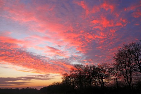 Dramatic sky at sunset
