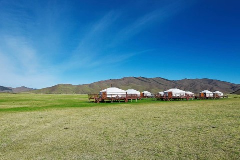 Yurt camp on wheels
