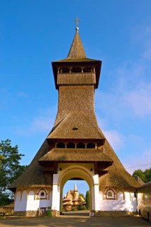 Wooden church of the Orthodox monastery of Barsana