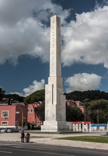 Marble Mussolini obelisk