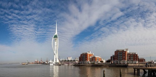 Panorama of Portsmouth Harbour from the Point