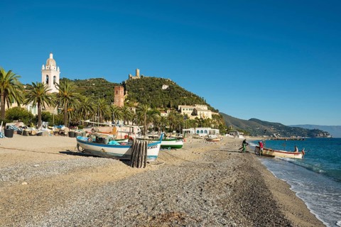 Fishing boats on the beach of Noli