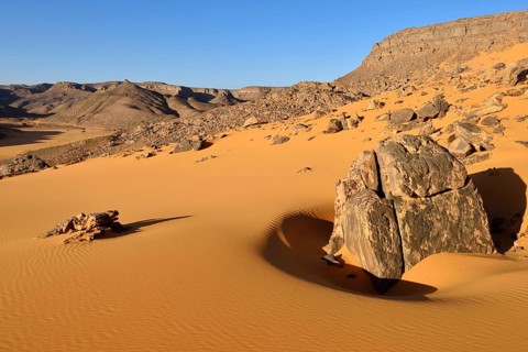 Western escarpment of Tadrart plateau