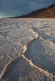 Salt crusts at the Badwater Basin