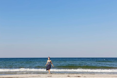 Woman on the beach