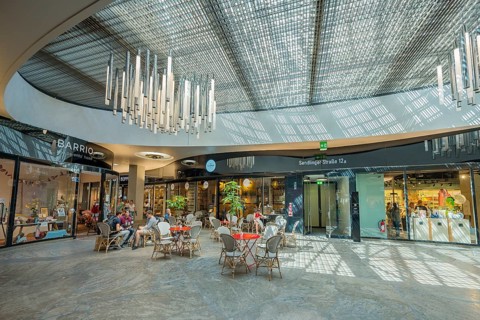Cafe in the Hofstatt Shopping Passage