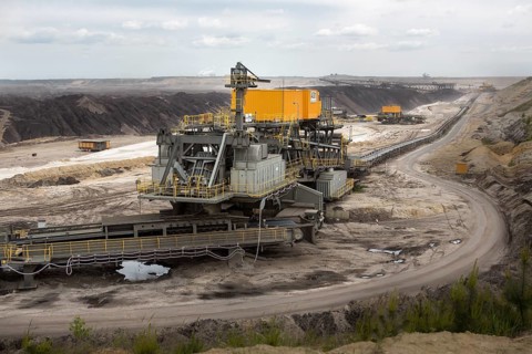 Lignite mining