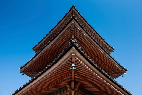 Huge pagoda in the Kiyomizu-dera temple