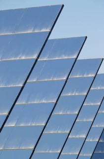 Rows of solar panels