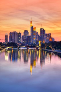 Skyline at dusk