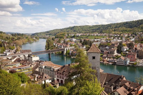 View from Munot Fortress over the town