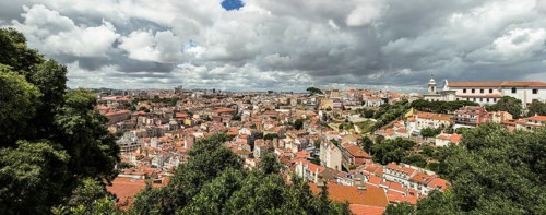 View across Lisbon to the north