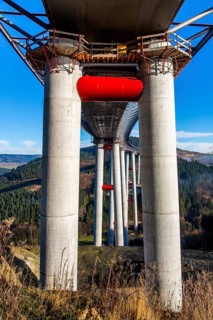 Construction site of the Talbrucke Nuttlar viaduct