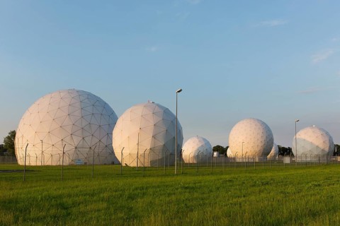 Radomes of the former Echelon surveillance station Field Station 81