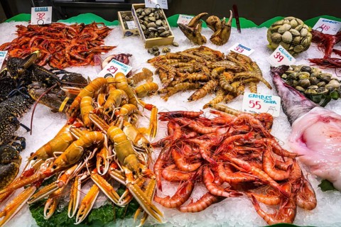 Seafood on the market