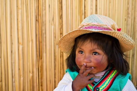 Young girl of the Uro Indians
