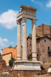 Ionian columns next to the Theatre of Marcellus