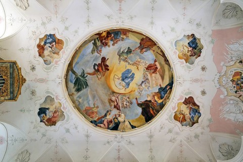 Ceiling frescoes by Franz Joseph Spiegler