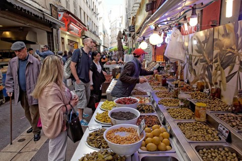Marche des Capucins market in the district of Noailles, Marseille