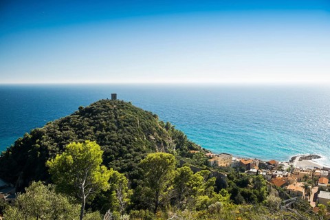 The village of Varigotti on the coast