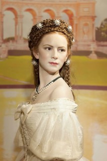 Wax figure of Empress Sisi or Empress Elisabeth of Austria