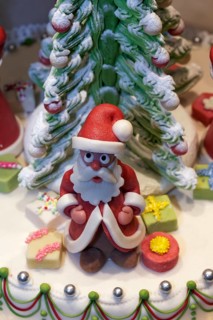 Santa Claus figure made of marzipan