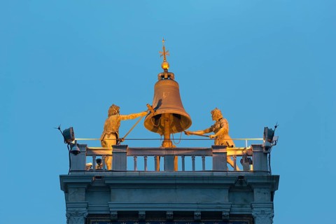 Bell on the Torre dell'Orologio in St. Mark's Square