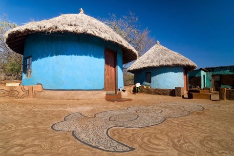 Adobe houses