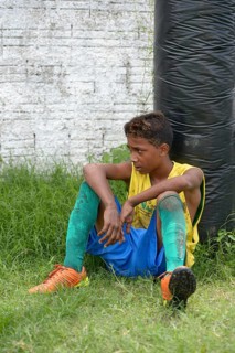 Young soccer player